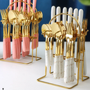 Jogo de Talheres Cabo em Cerâmica