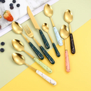 Jogo de Talheres Cabo em Cerâmica