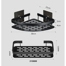 Prateleira de Canto para Banheiro em Alumínio